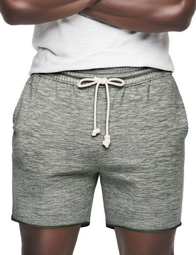 Mens Lounge Shorts Knit Terry Cloth Drawstring Athletic Sweat Shorts with Pockets 6 Inch